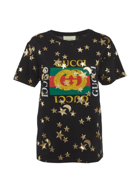 Gucci Pre-Owned graphic print T-shirt Black 1313459