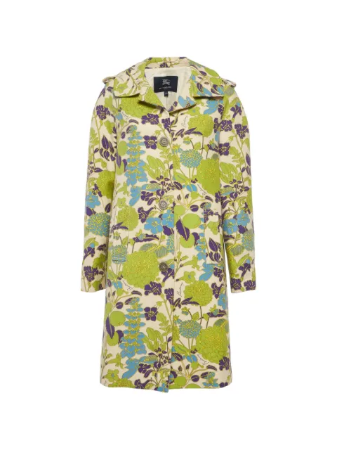 Burberry Pre-Owned Camden floral-print coat Neutrals 1308808