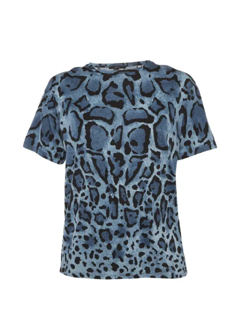 Gucci Pre-Owned leopard-print T-shirt Blue 1281465