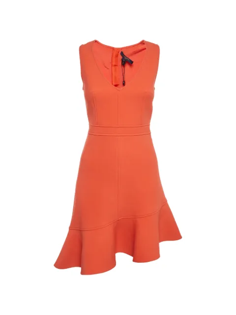 Louis Vuitton Pre-Owned sleeveless ruffled mini dress Orange 1291440