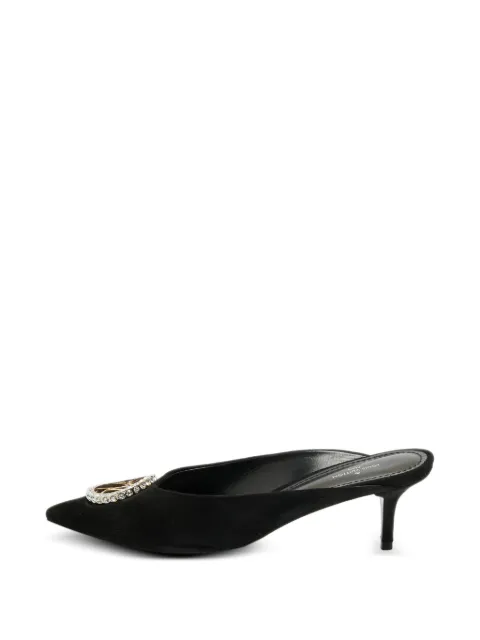 Louis Vuitton Pre-Owned Madeleine LV-logo mules Black 1334723