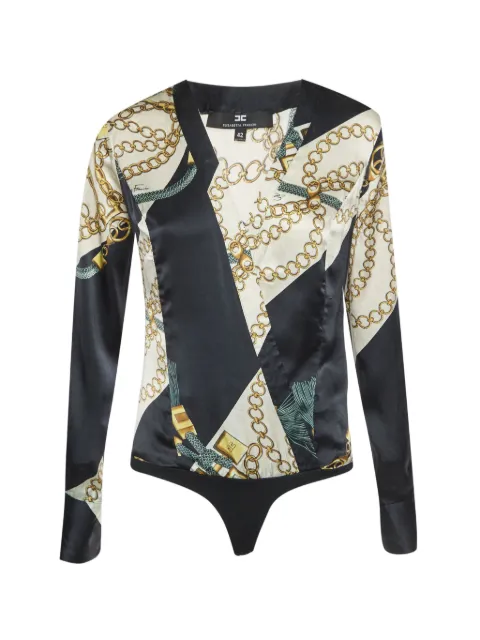 Elisabetta Franchi long-sleeve bodysuit Black 1348916