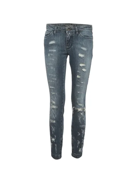 Dolce & Gabbana Pre-Owned Pretty Fit distressed jeans Blue 1308833