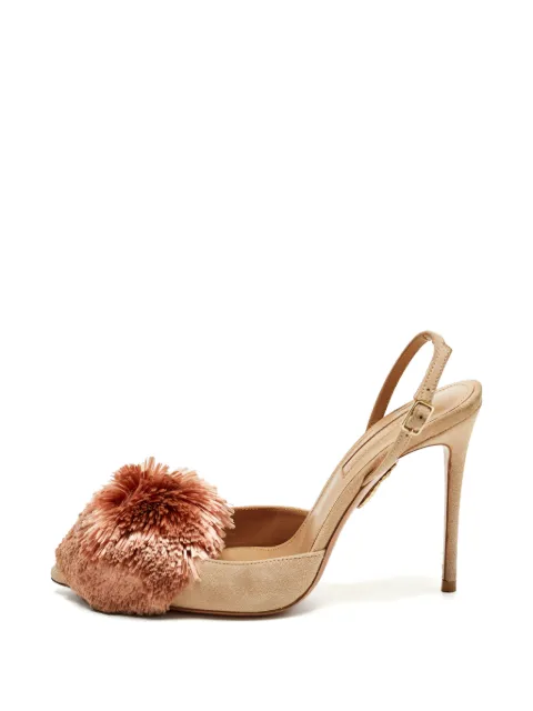 Aquazzura Powder Puff slingback pumps Neutrals 1335895