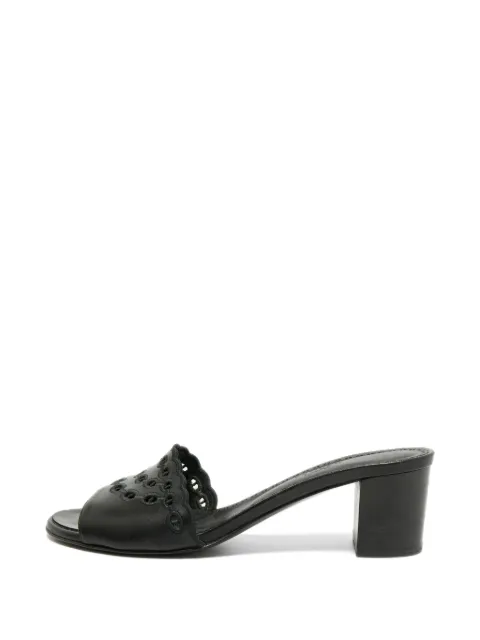 Hermès Pre-Owned Gaelle cut-out sandals Black 1344051