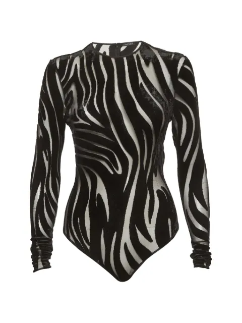Versace Pre-Owned patterned bodysuit Black 1296193