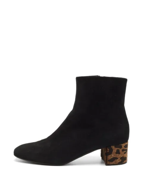 Giuseppe Zanotti Vintage animal-print block-heel ankle boots Black 1292395