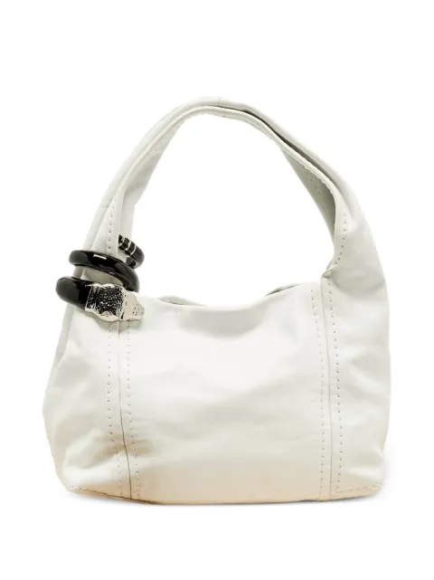 Jimmy Choo Pre-Owned Saba leather shoulder bag White 1262832