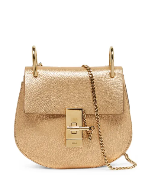 Chloé Pre-Owned small Drew leather shoulder bag Gold 1267621