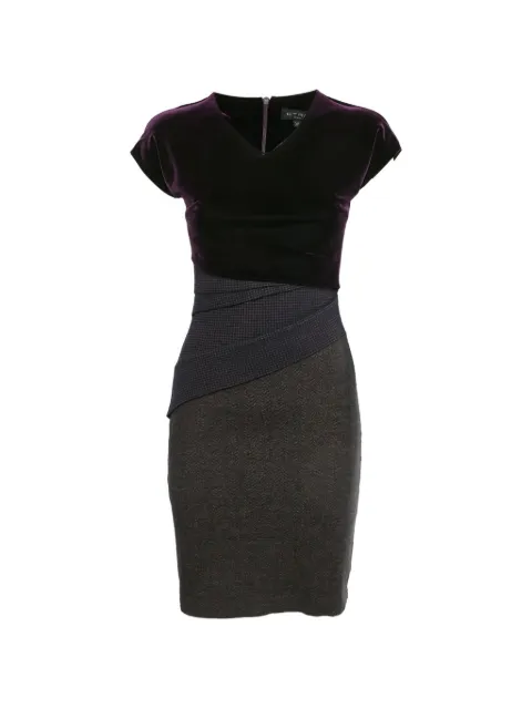 Etro Pre-Owned panelled mini dress Purple 1324275
