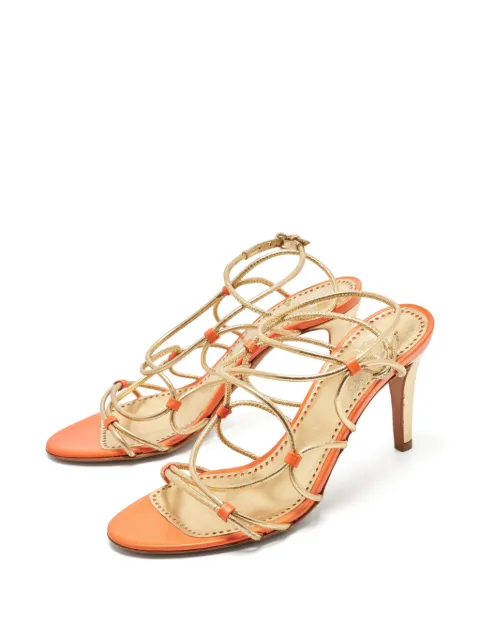 Moschino Pre-Owned strappy open-toe sandals Gold 1356862