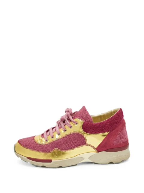 CHANEL Pre-Owned CC sneakers Gold 1335027