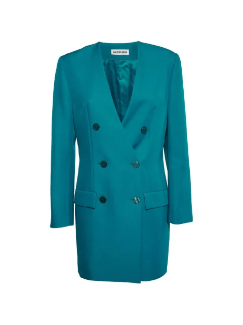 Balenciaga Pre-Owned double-breasted blazer dress Blue 1349915