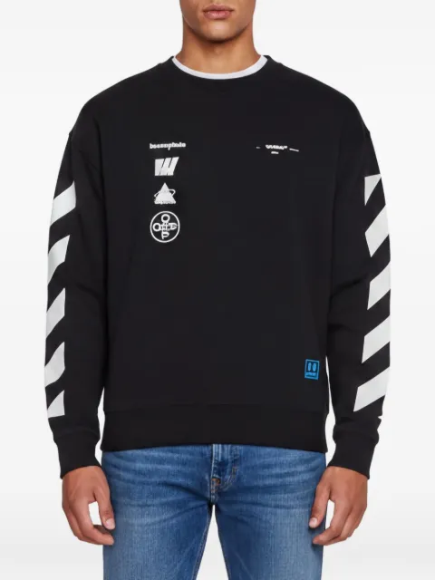 Off-White Pre-Owned Diag Mariana de Silva sweatshirt Black 1347622