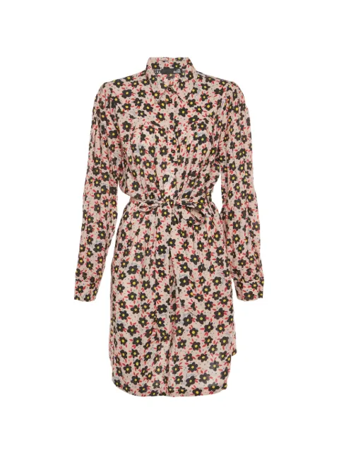 Love Moschino floral-print belted midi dress Pink 1331024