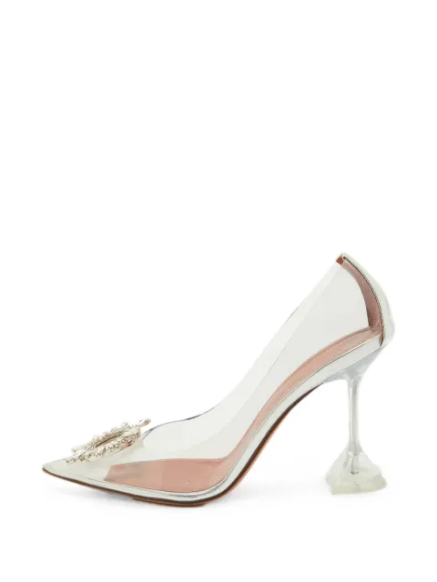 Amina Muaddi Begum heeled pumps White 1351125