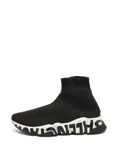 Balenciaga Pre-Owned Speed Graffiti high-top sneakers Black 1336853