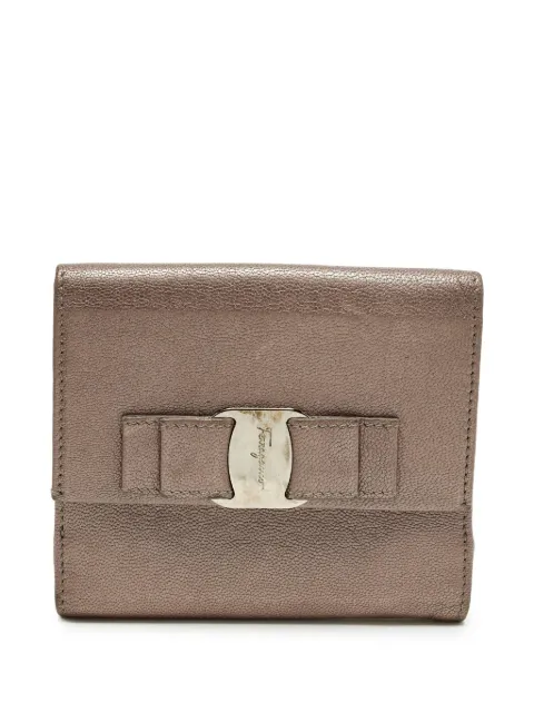 Ferragamo Pre-Owned Vara bow leather wallet Brown 1276563