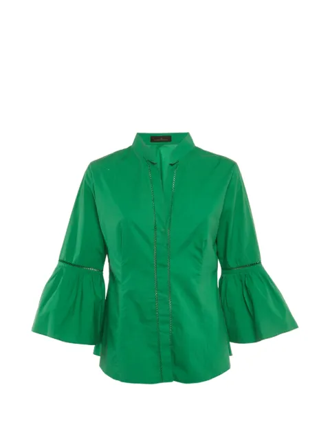 Carolina Herrera Vintage flared-sleeve blouse Green 1278870