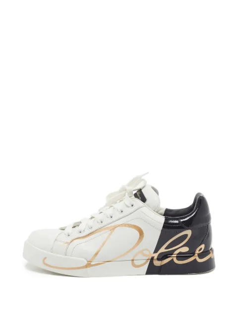 Dolce & Gabbana Pre-Owned Portofino low-top sneakers White 1330987