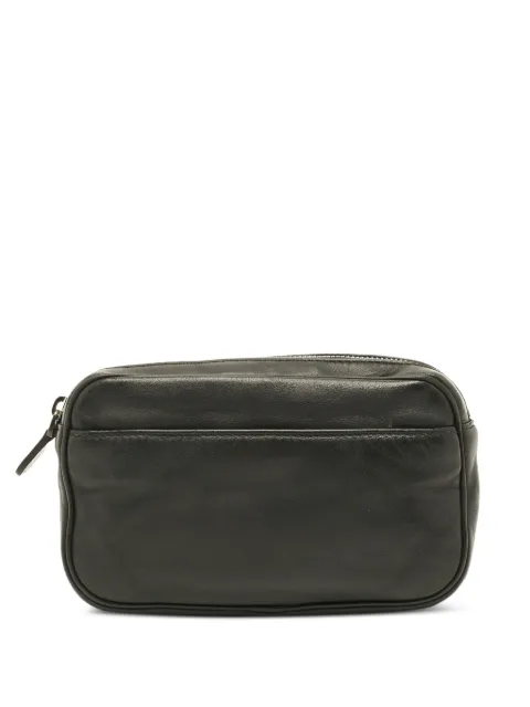 Bottega Veneta Pre-Owned convertible leather clutch Black 1296347