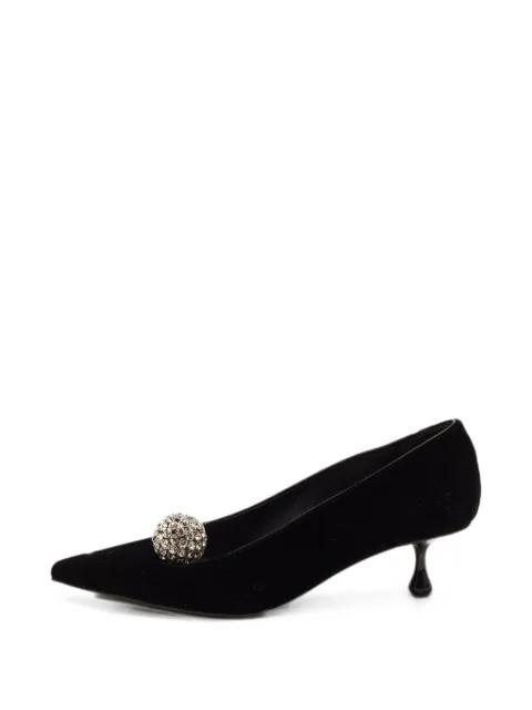 Jimmy Choo Pre-Owned Orb pointed-toe pumps Black 1363037