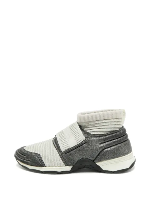 CHANEL Pre-Owned Stretch Spirit slip-on sneakers Grey 1294615