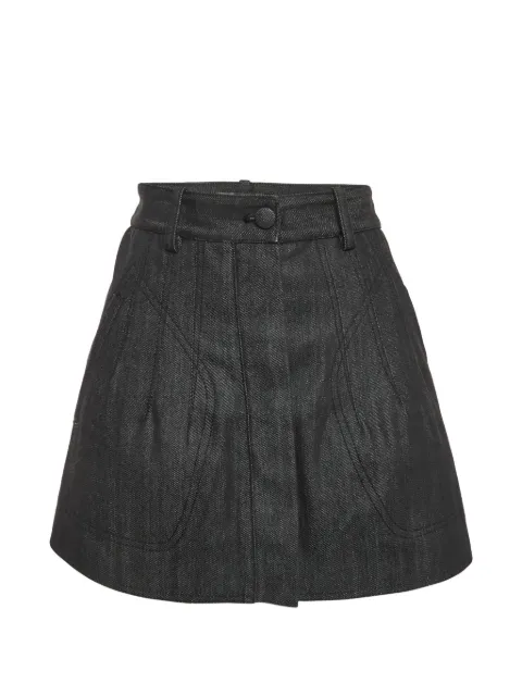 Balenciaga Pre-Owned seam-detail mini skirt Black 1292355