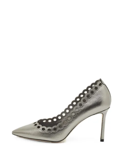 Jimmy Choo Pre-Owned cut-out-design pumps Silver 1266127