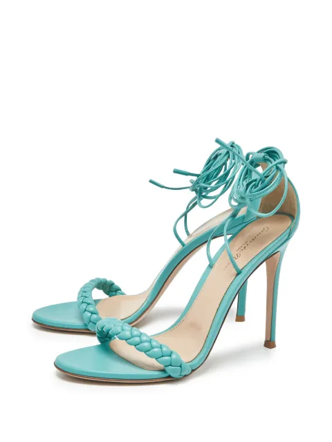 Gianvito Rossi Leomi braided sandals Blue 1322774
