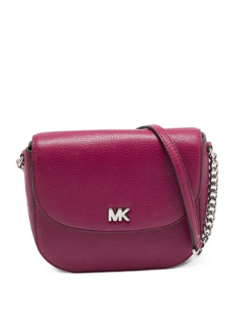Michael Kors Vintage Mott logo-plaque crossbody bag Pink 1283935