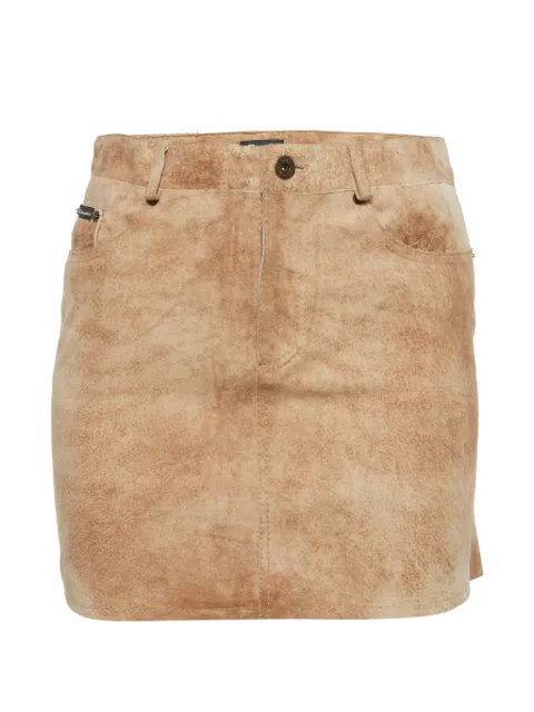 Dolce & Gabbana Pre-Owned suede mini skirt Neutrals 1307027
