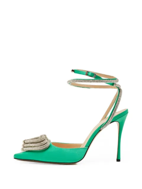 MACH & MACH crystal-embellished pumps Green 1330947