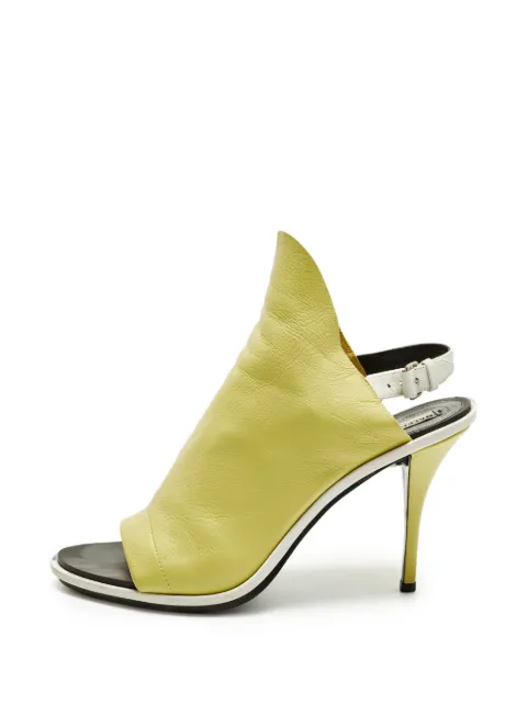 Balenciaga Pre-Owned Glove slingback sandals Yellow 1331951