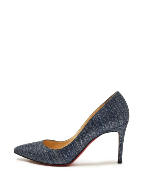Christian Louboutin Pre-Owned Pigalle Follies pointed-toe heeled pumps Blue 1335030