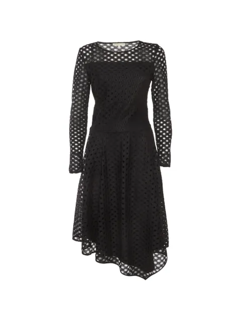Maje eyelet lace midi dress Black 1316987