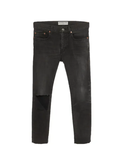 Balenciaga Pre-Owned ripped skinny jeans Grey 1316071