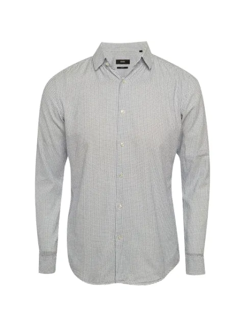 BOSS printed-pattern cotton shirt White 1309924