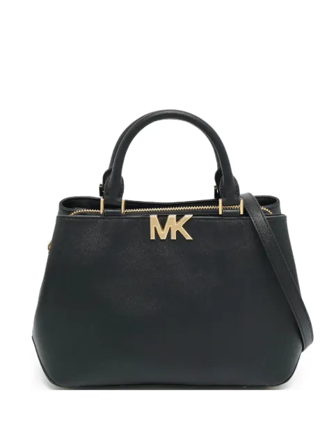 Michael Kors Vintage medium Florence leather satchel bag Black 1286804