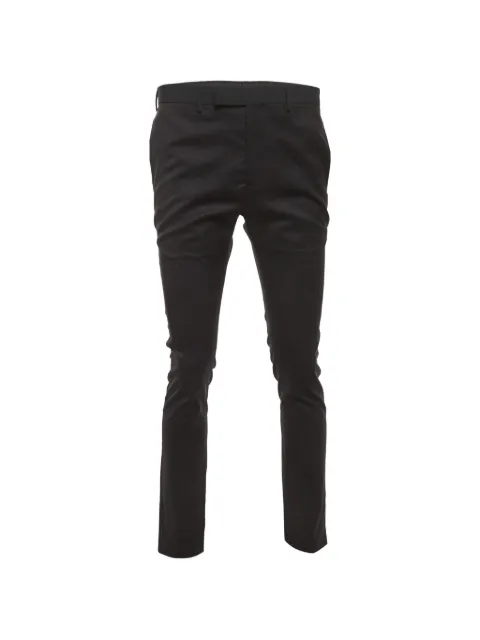 Christian Dior Pre-Owned gabardine-effect straight-leg trousers Black 1291591