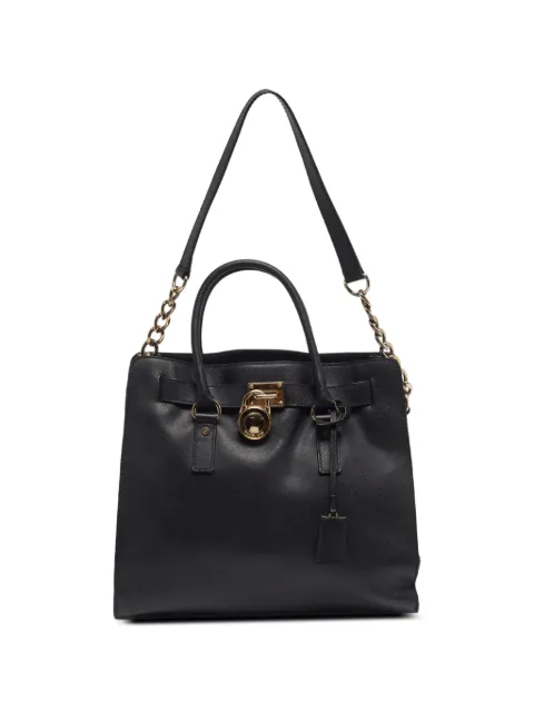 Michael Kors Vintage Hamilton leather tote bag Black 1286620