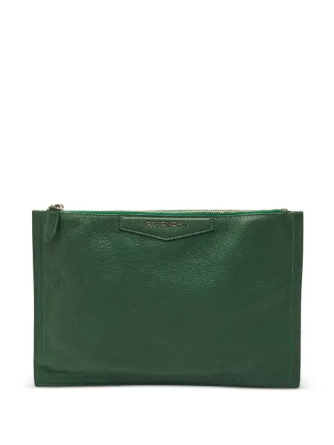 Givenchy Pre-Owned Antigona zip clutch bag Green 1277956