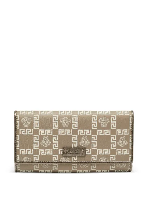 Versace Pre-Owned Medusa trifold wallet Neutrals 1276096