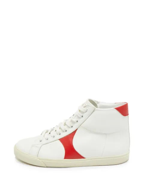 Celine Pre-Owned Triomphe hi-top sneakers White 1268994