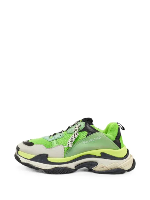 Balenciaga Pre-Owned Triple S lace-up sneakers Green 1349300