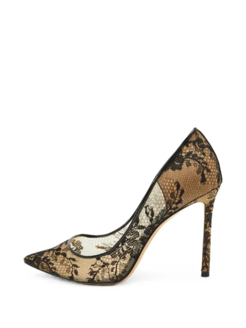 Jimmy Choo Pre-Owned Romy pointed-toe heeled pumps Black 1350722
