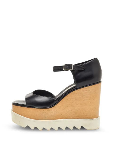 Stella McCartney Pre-Owned Elyse wedge sandals Black 1350044