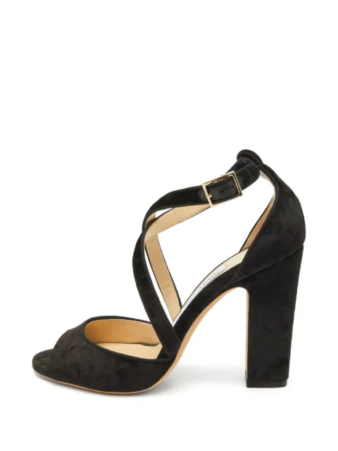 Jimmy Choo Pre-Owned Carrie ankle strap sandals Black 1350745