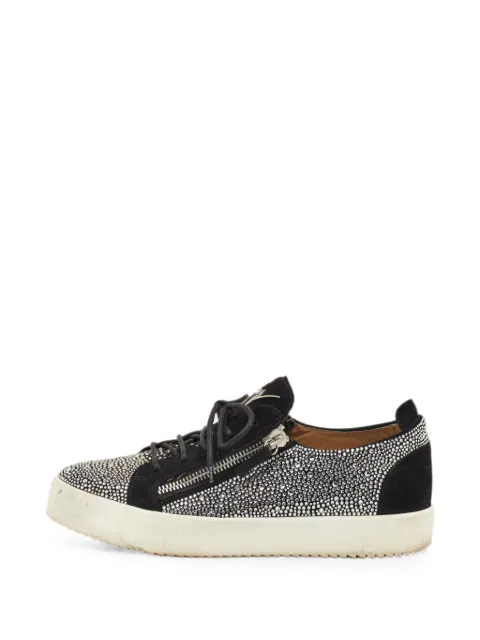 Giuseppe Zanotti Vintage Frankie crystal-embellished sneakers Black 1349308