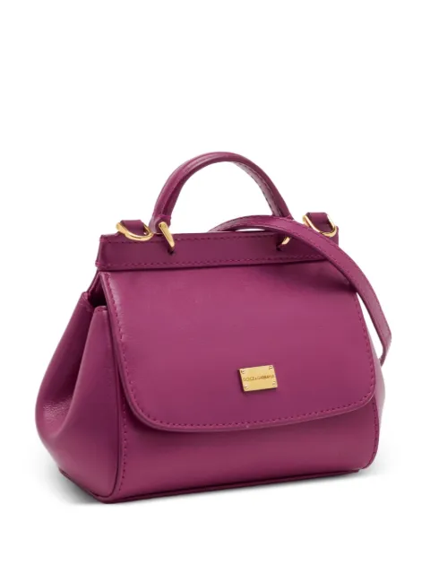 Dolce & Gabbana Pre-Owned Miss Sicily leather tote bag Purple 1290548